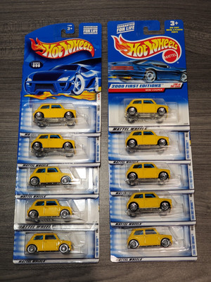 Lot of 10 2000 First Editions MINI Cooper Yellow LW #090 1:64 Diecast NIP