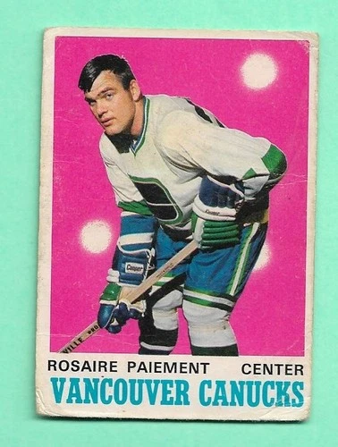 (1) ROSAIRE PAIEMENT 1970-71 O-PEE-CHEE # 226 CANUCKS ROOKIE CREASED (M3428)