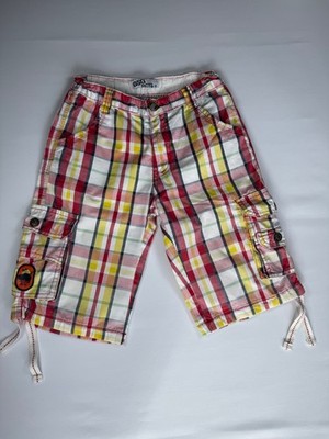 Jungen Cargo Shorts kariert Gr. 12 Jahre