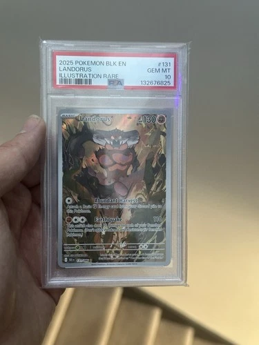 Landorus Holo Black Bolt 131/086 IR Pokemon Card PSA 10