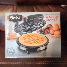 Parini Electric Non-Stick Waffle Maker Brand New In Factory Sealed Box