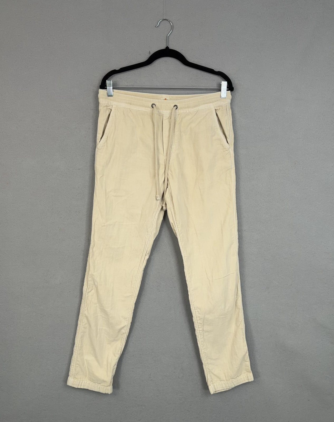 Marine Layer Pants Mens Medium Beige Cotton Slim Fit Joggers Beach Vacation