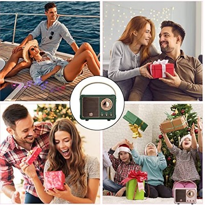 DOSMIX RETRO BLUETOOTH SPEAKER VINTAGE DECOR MINI WIRELESS HM11 - GREEN