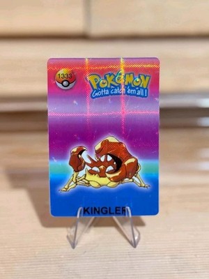 Classic 1999 Pokemon Vending Prism Sticker - Kingler Solo Gallery #1333