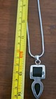 925 Italy Silpada Stamped: Black Onyx Pendant 925 Sterling Handmade 24" Necklace — photo 6