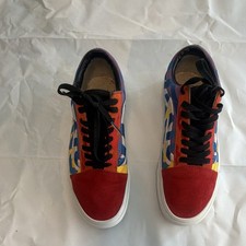 VANS Multicolor Colorblock Lace Up Suede Athletic Sneakers Low Top Unisex
