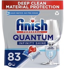 Finish Quantum Infinity Shine Dishwasher Tablets 83 Pack Regular Sparkling Clean