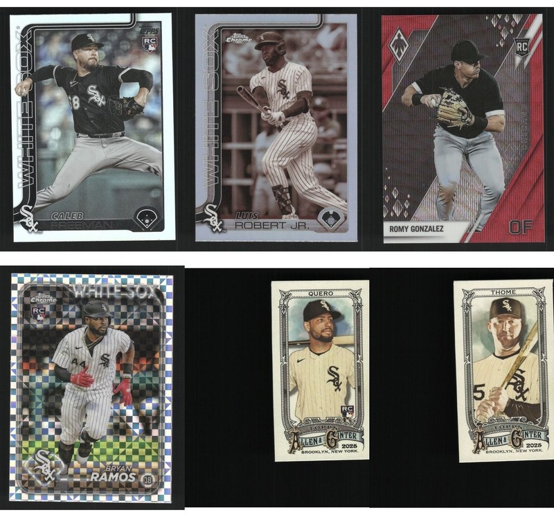Chicago White Sox Baseball Card 6 Card LOT