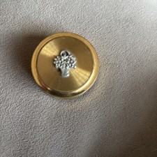 Margaret Rose England Vintage Gold Tone  Trinket/Pill Box Pretty.