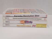 4 Wii Singing Music Games Lot - Glee Karaoke, American Idol, iCarly, High School