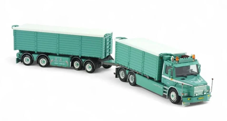 TEKNO, SCANIA 142 Torpedo 6x4 porteur avec remorque 2+2 Essieux JAKOB PEDERSE... - Photo 2/4