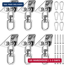 6 Pack Heavy Duty Swing Hangers for Wooden Sets 2000 LB Capacity Hammock Hanger