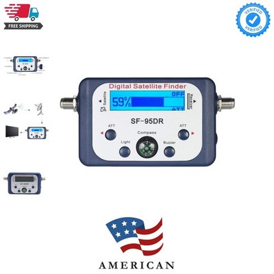 Digital Satellite Signal Finder Meter for Dish Network Directv FTA with Compa...