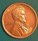 1920-P Lincoln Wheat  BRILLIANT UNCIRCULATED See Pics 2 Stain On Rev Nice Coin