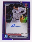 2024 Bowman Chrome Purple Refractor /199 Roman Anthony #BMA-RA Auto