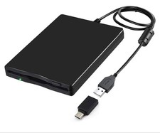 Portable External 3.5 Inch Floppy Disk Drive USB Type-C 12Mbps for Windows PC