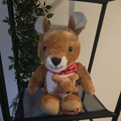 RARE CDW BUILD A BEAR Workshop KANGAROO and joey collectors special edition 
