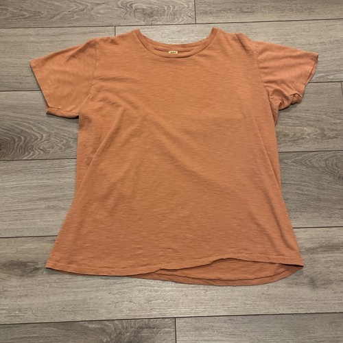 TRUE VTG Velva Sheen T-SHIRT orange BLANK single-stitch USA
