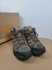 Merrell J035841 Moab 3 Mid Waterproof Hiking Boots for Men - Olive - 9 M