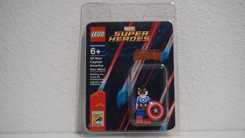 LEGO 2015 SDCC SAN DIEGO COMIC CON SAM WILSON CAPTAIN AMERICA MINIFIG MARVEL - Foto 1 di 5