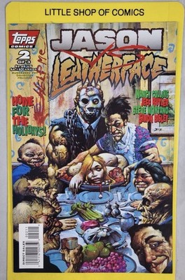 Topps Comics Jason Vs. Leatherface #2 1995 Jason Voorhees Leatherface