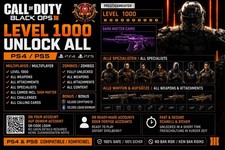 PS5/PS4 BLACK OPS 3 UNLOCK EVERYTHING DARK MA...