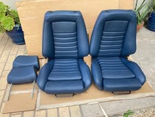 Recaro E21 320i Mustang Reupholstered Rebuilt German Vinyl Beautiful Recaro E21 320i Mustang Reupholstered Rebuilt German Vinyl Beautiful
