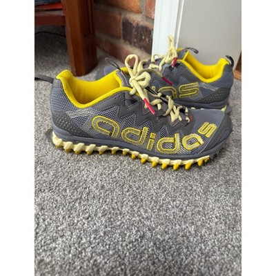Adidas Vigor 3 TR Trail Running Shoes Grey Yellow  Mens 7 Womens 8.5