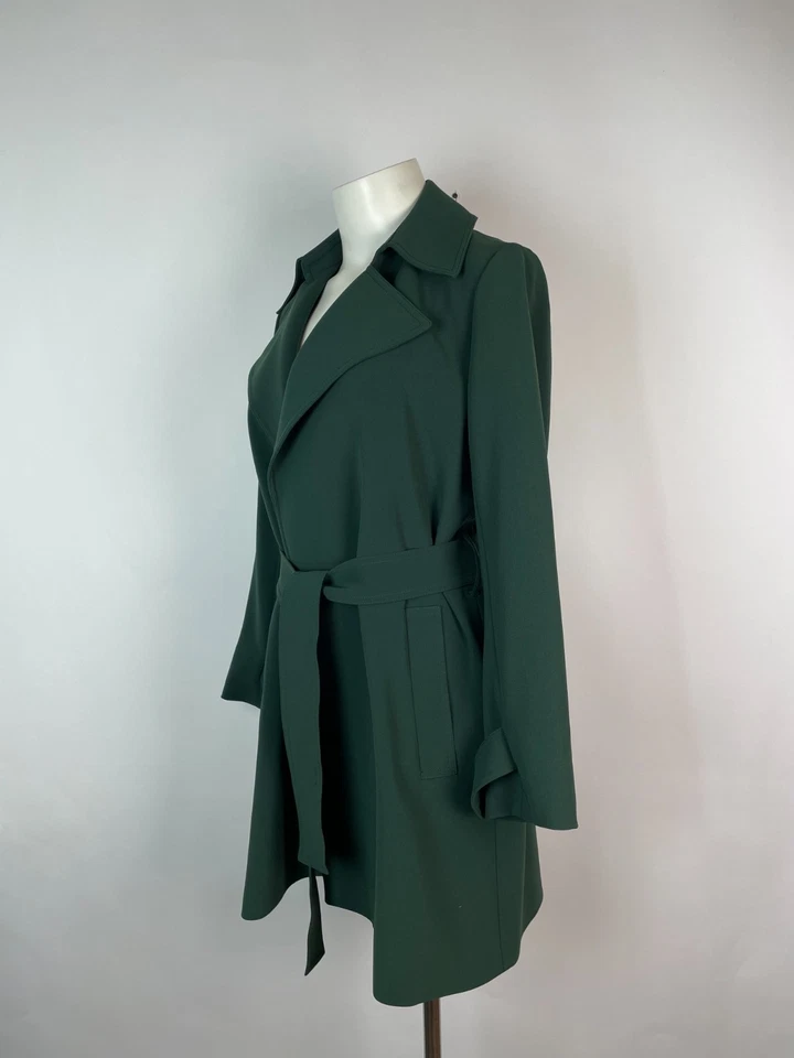 Abrigo Theory Solapa Ancha Oaklane Almirante Crepe Cinturón P Foto 4 de 4