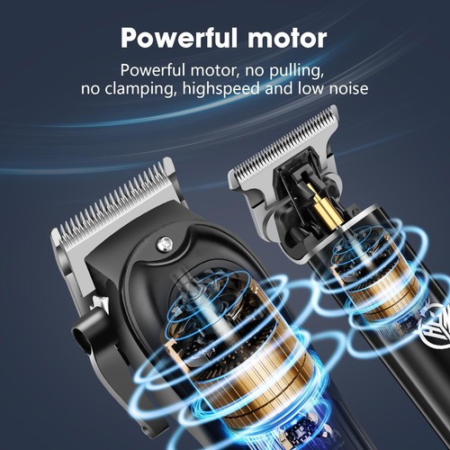 Professional Hair Clippers and Trimmers Set for Men Cordless Barber Kit Hair ... - Picture 3 of 6