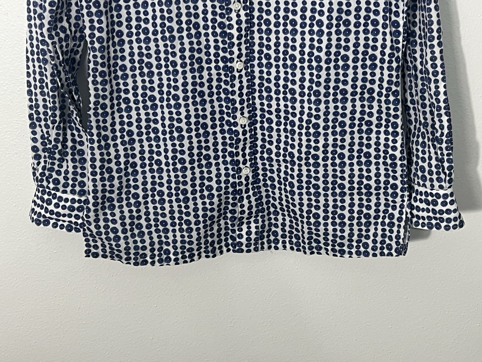 Knot Standard Blue Patterned Button Down Cotton S… - image 3