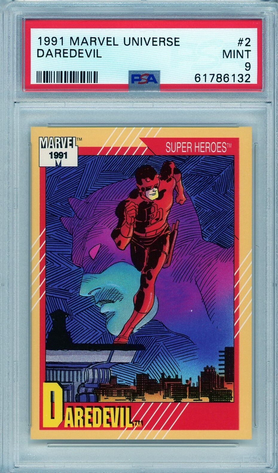 1991 Marvel Universe #2 Daredevil PSA 9