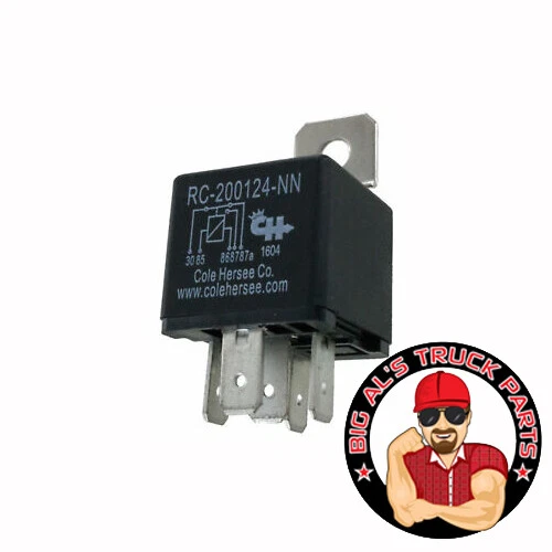 Cole Hersee RC-200124-RN-BX, Continuous Mini Relay 24v, 20a, w/Resistor |  eBay