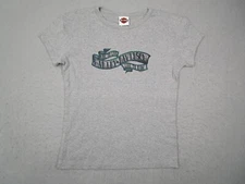 Harley Davidson Shirt Women Large Gray Loma Linda RK Stratman 2007 Made in USA