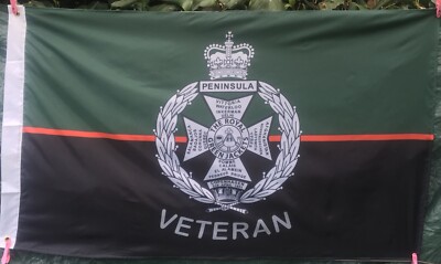 Royal Green Jackets 5  x 3  Veteran Farben Flagge (RGJ-V) 22