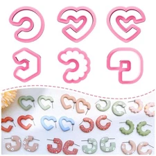 Keoker Clay Cutters for Polymer Clay Jewelry, hoop Polymer Clay Cutters for E...