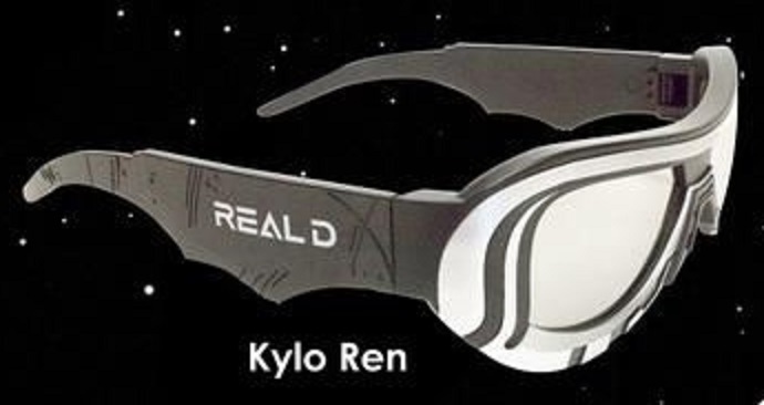 STAR WARS VII The Force Awakens REAL 3 D 3D Glasses COMPLETE SET