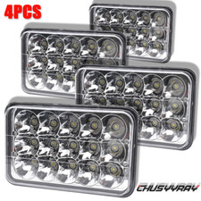 4pcs 4x6" LED Headlights HI-LO Beam Lamp for Chevy Pickup 1981-87 C10 K10 Blazer
