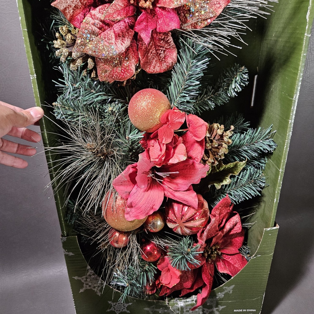 Christmas Wreath Costco Large Teardrop Holiday Door Swag Decor