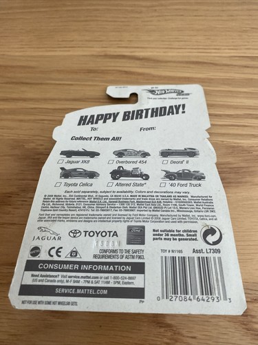 HOT WHEELS HAPPY BIRTHDAY ~ '40 FORD PICKUP DRAG RACE TRUCK ~B11 - Picture 6 of 6