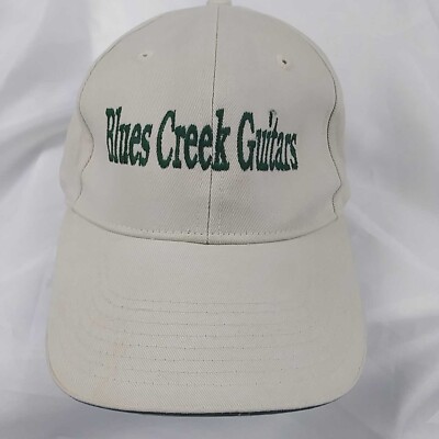 Cobra Blues Creek Guitars Beige Cap Hat OSFA Hook & Loop Back Hegins PA