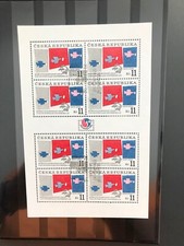 Tschechische Republik Michel Nr. 48 als Kleinbogen gestempelt