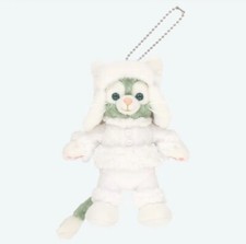 Tokyo Disney Duffy and Friends Gelatoni White Winter Time Wonders Plush keychain