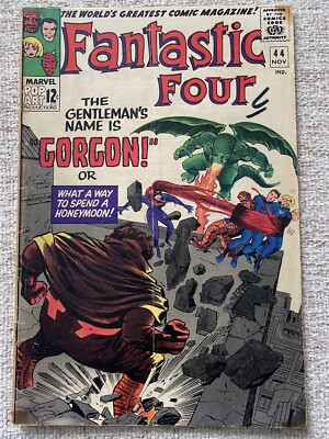 Fantastic Four #44 Silver Age Kirby Marvel Comics 1965 Cents sehr guter Zustand