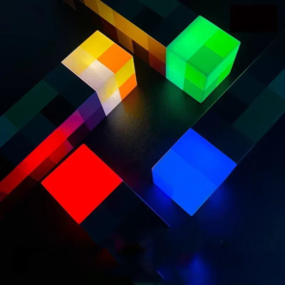 4 Farben Minecraft Taschenlampe Stil Lampe, USB Wiederaufladbar LED Nachtlicht Zimmer Dekor