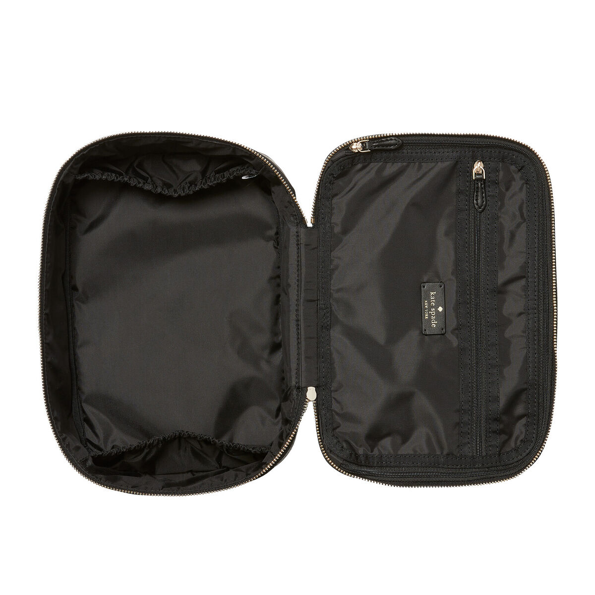 KATE SPADE Chelsea Travel Makeup Cosmetic Black Nylon Bag