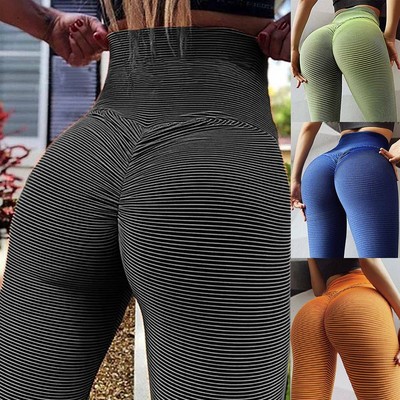 Women Butt Lift Yoga Pants Leggings High Waist Sports Fitness Workout Trousers | eBay