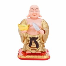 New Laughing Buddha Statue Healthy Wealthy Solar Happy Buddha Feng Shui 11Cm