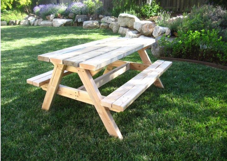 Child Kids Toddler Wooden Picnic Table Outdoor Backyard Patio Deck Porch Sturdy.