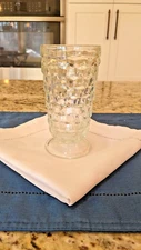 Vintage Colony Indiana Whitehall Clear 6" Ice Tea Water Glass Cubist Footed